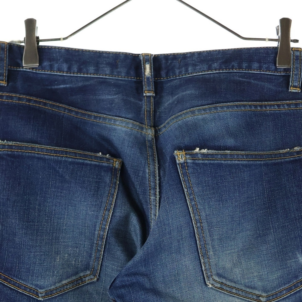 ripvanwinkle(リップヴァンウィンクル) ダメージ加工 フレアカットデニムパンツ インディゴ RS-2200