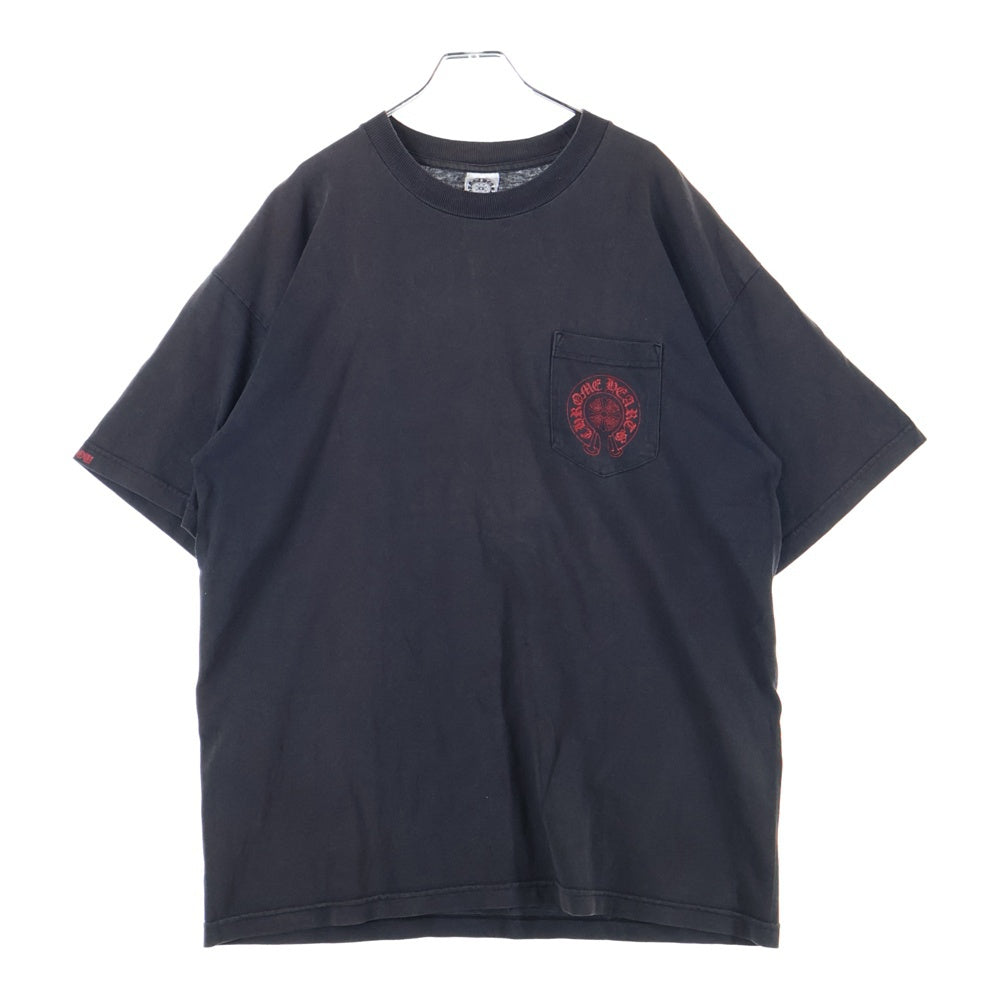CHROME HEARTS(クロムハーツ) OLD CEMETERY CROSS S/S TEE オールドモデル セメタリーロゴプリント半袖Tシャツ ブラック