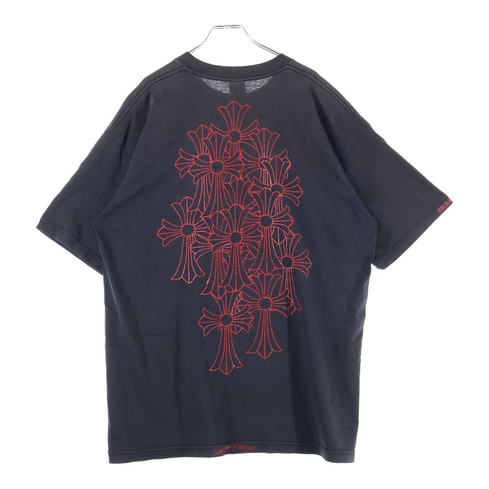 CHROME HEARTS(クロムハーツ) OLD CEMETERY CROSS S/S TEE オールドモデル セメタリーロゴプリント半袖Tシャツ ブラック