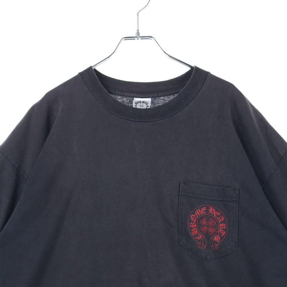 CHROME HEARTS(クロムハーツ) OLD CEMETERY CROSS S/S TEE オールドモデル セメタリーロゴプリント半袖Tシャツ ブラック