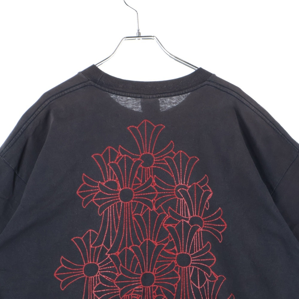 CHROME HEARTS(クロムハーツ) OLD CEMETERY CROSS S/S TEE オールドモデル セメタリーロゴプリント半袖Tシャツ ブラック