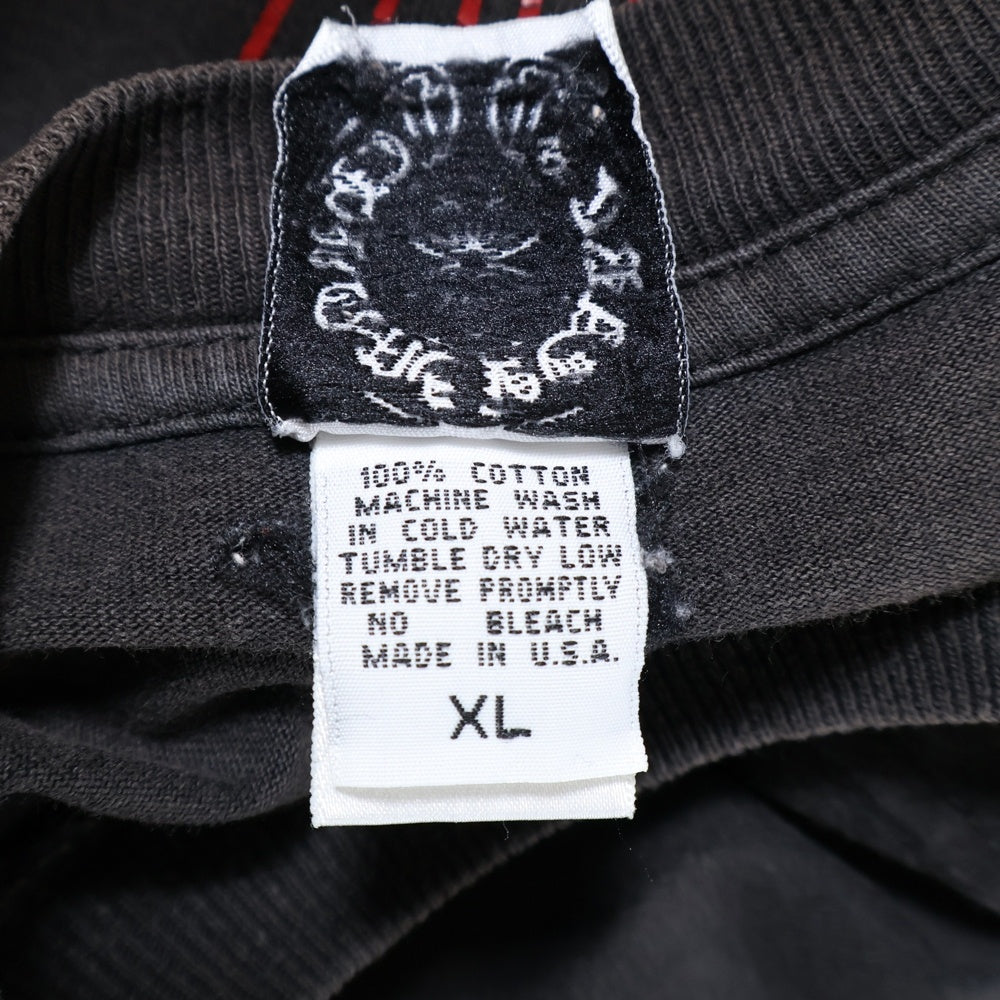 CHROME HEARTS(クロムハーツ) OLD CEMETERY CROSS S/S TEE オールドモデル セメタリーロゴプリント半袖Tシャツ ブラック