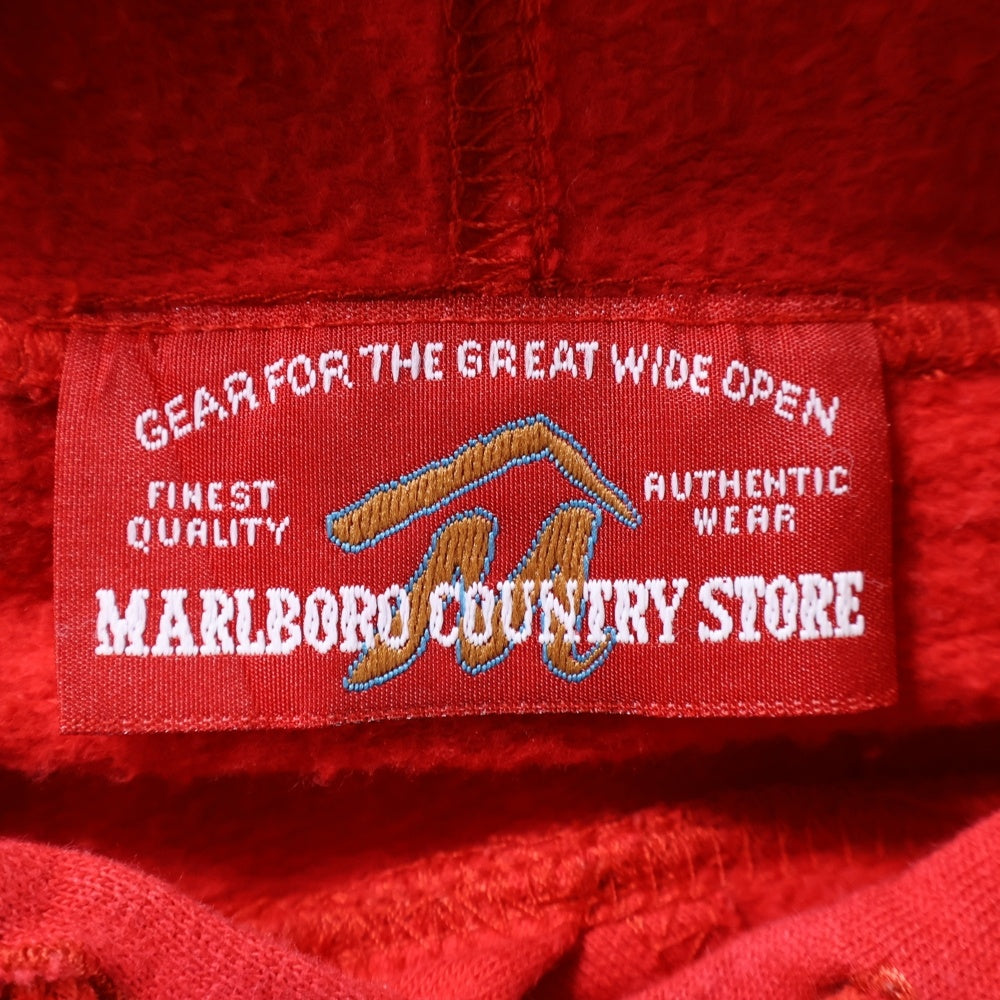 VINTAGE(ヴィンテージ) 90s MARLBORO COUNTRY STORE WAPPEN SWEAT PULLOVER HOODIE PARKA マルボロ ワッペン プルオーバーパーカー スウェット フーディー グレー