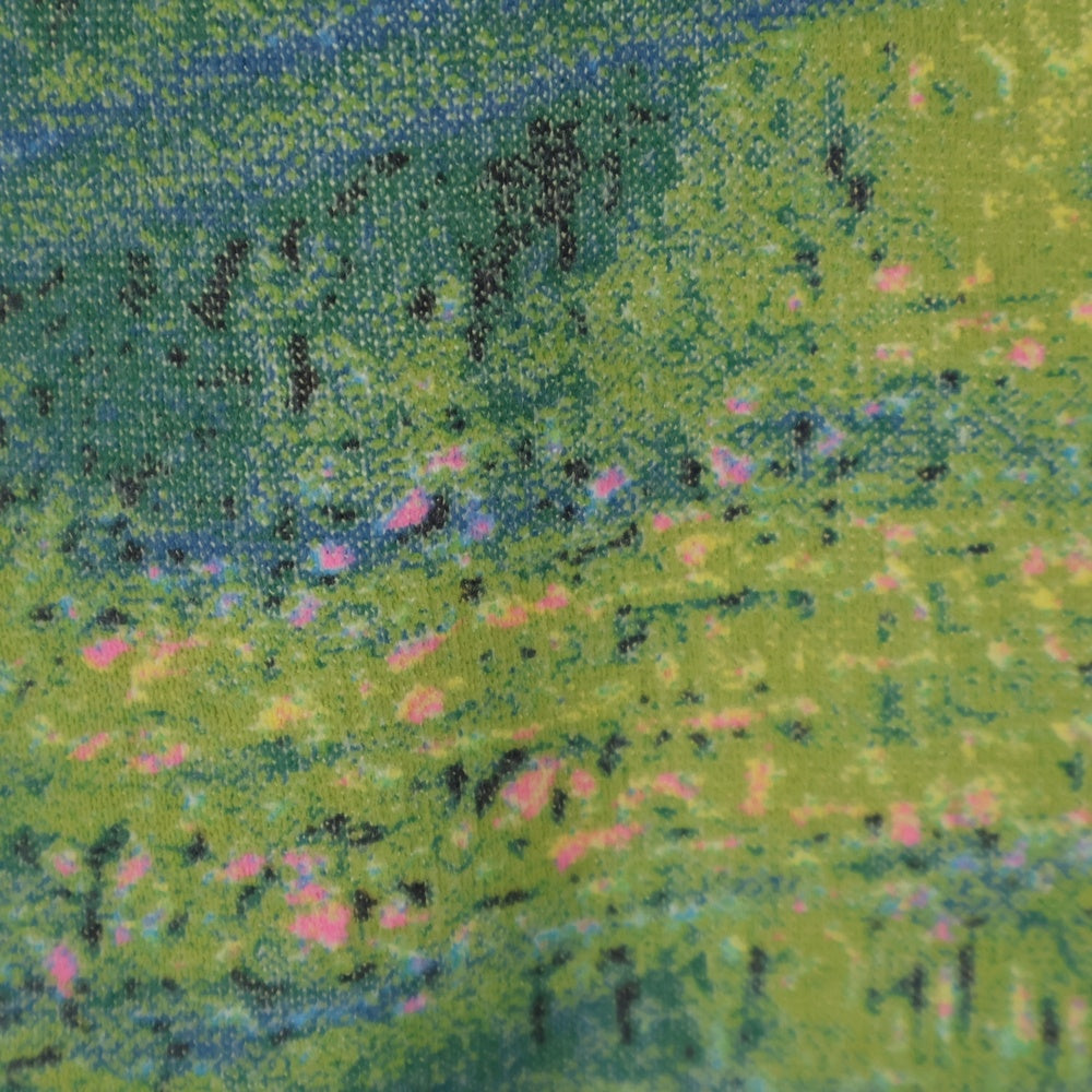 VINTAGE(ヴィンテージ) 90s MONET GIVERNY ALMA MATER OARIS モネ 睡蓮の池 日本の橋 スウェット ホワイト