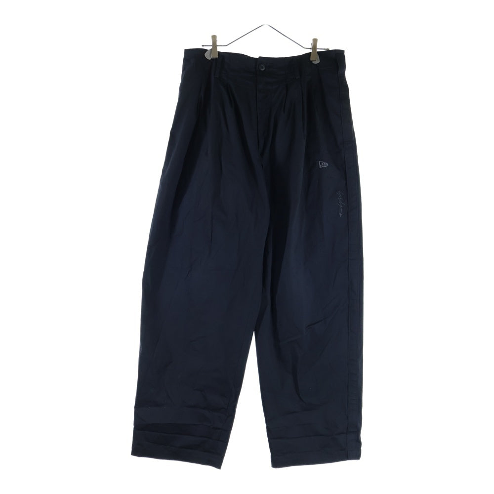 Yohji Yamamoto POUR HOMME(ヨウジヤマモト プールオム) 23AW New Era Side Tape Pants YY LOGO ニューエラ サイドテープ ワイド パンツ ブラック HJ-P99-039