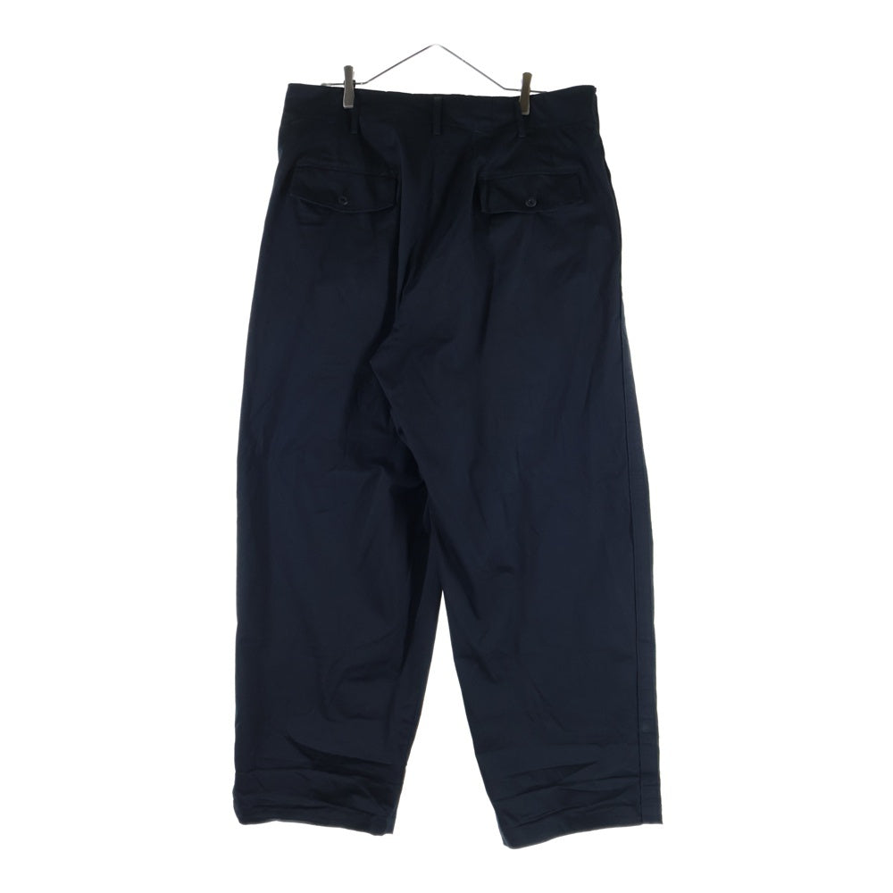 Yohji Yamamoto POUR HOMME(ヨウジヤマモト プールオム) 23AW New Era Side Tape Pants YY LOGO ニューエラ サイドテープ ワイド パンツ ブラック HJ-P99-039