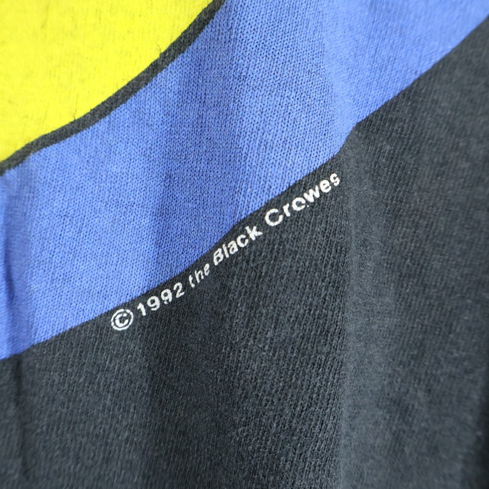 VINTAGE(ヴィンテージ) 90S THE BLACK CROWES 1992 ブラック クロウズ 半袖Tシャツ カットソー ブラック