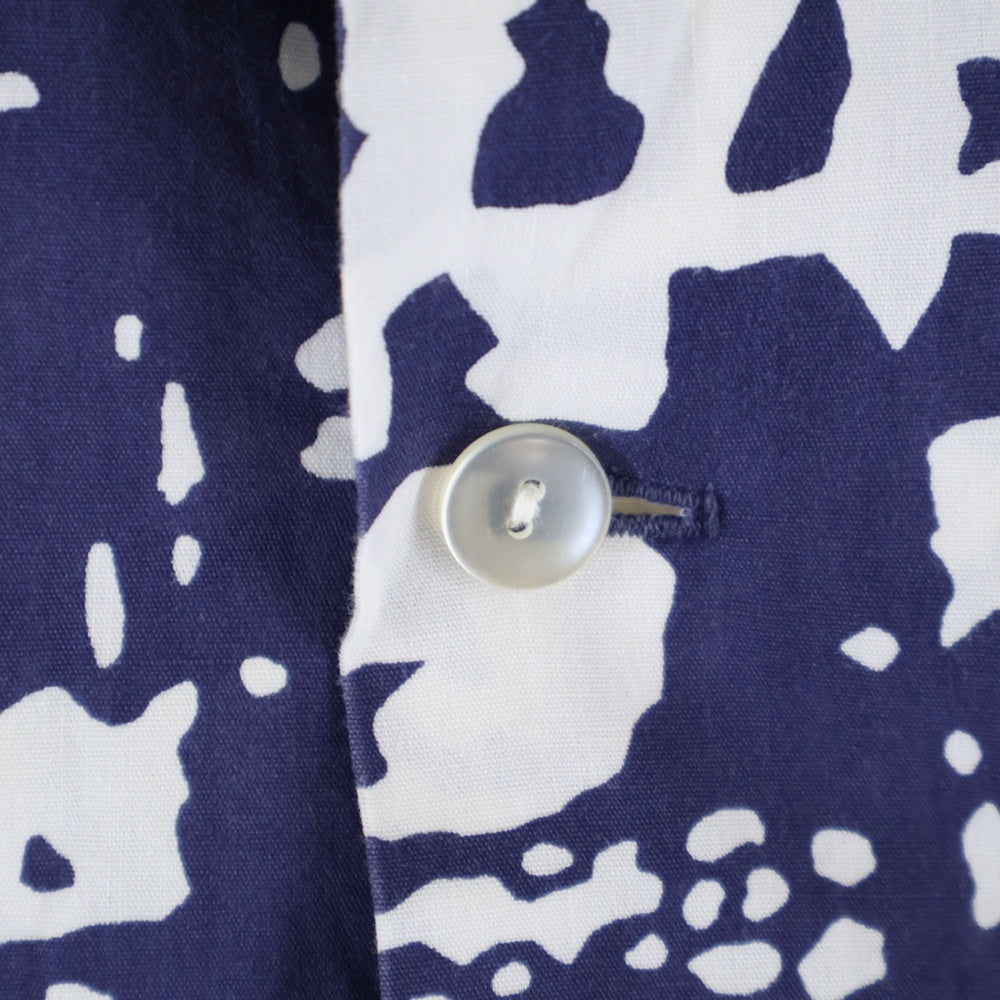 VINTAGE(ヴィンテージ) 70s UI-MAIKAI ウィマイカイ アロハシャツ ハワイアンシャツ 半袖シャツ ネイビー×ホワイト