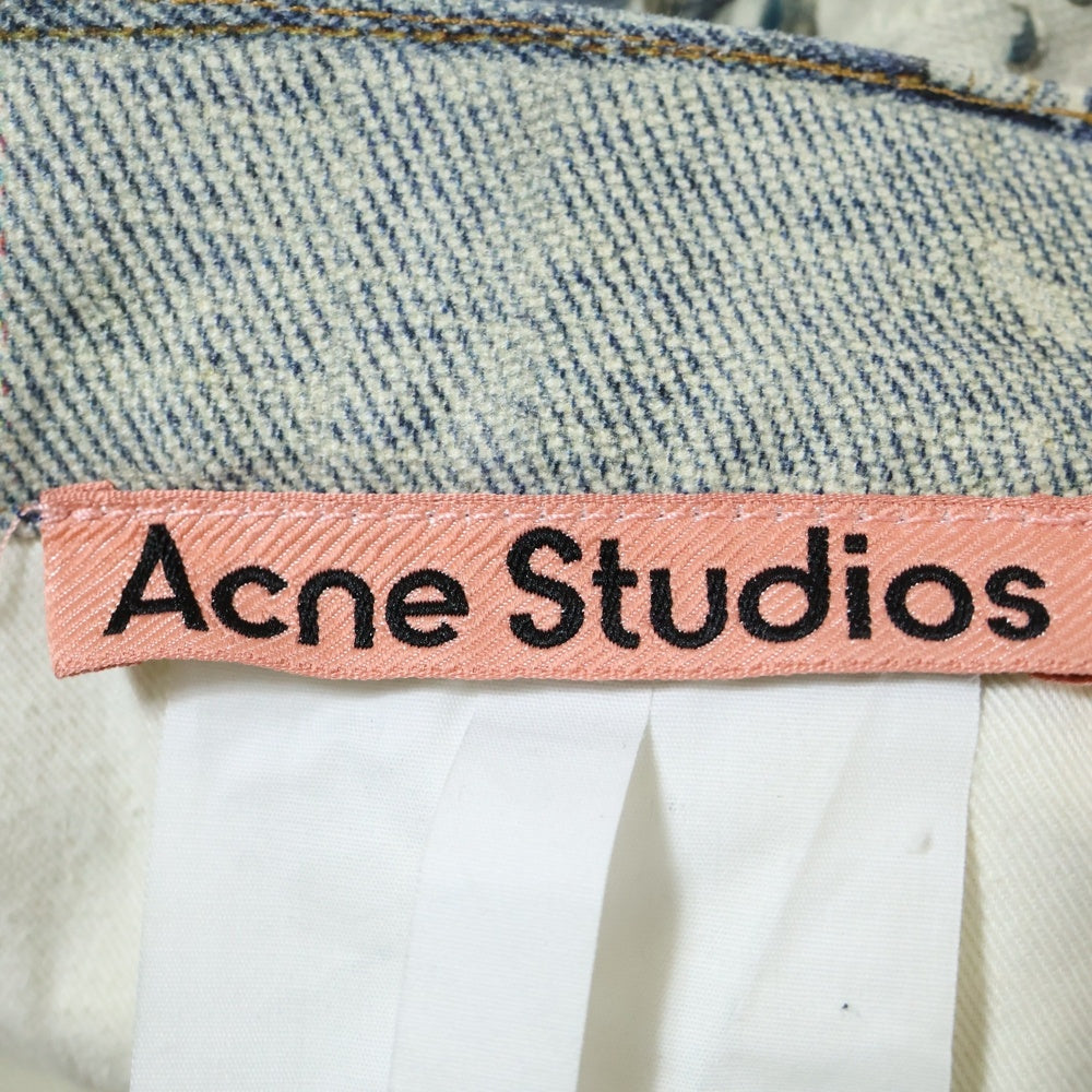 Acne Studios(アクネ ストゥディオズ) CHAINE BAGGY DENIM PANTS トロンプルイユ チェーン グラフィック デニムパンツ FN-MN-TROU001020