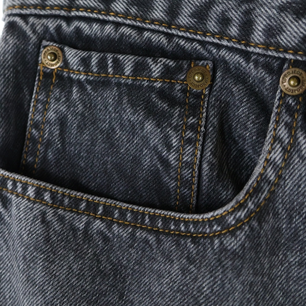 Y/PROJECT(ワイプロジェクト) EVERGREEN MINI COWBOY CUFF JEANS エヴァーグリーン ミニ カウボーイ カフ ジーンズ デニム パンツ ブラック