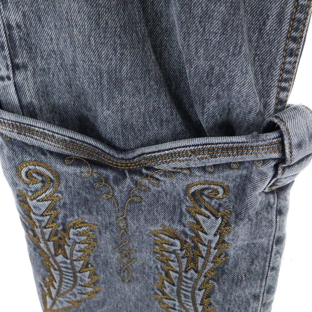 Y/PROJECT(ワイプロジェクト) EVERGREEN MINI COWBOY CUFF JEANS エヴァーグリーン ミニ カウボーイ カフ ジーンズ デニム パンツ ブラック