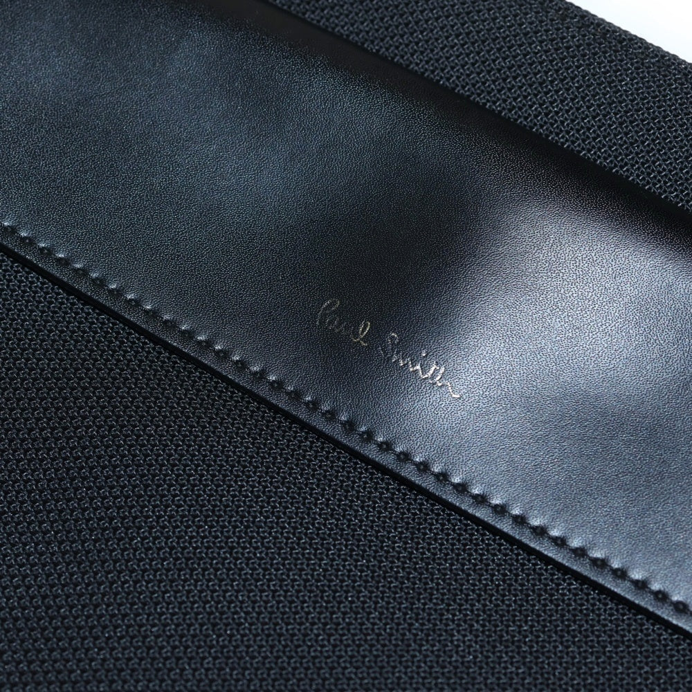 Paul Smith(ポールスミス) フロントポケット マルチストライプ ショルダーバッグ ブラック