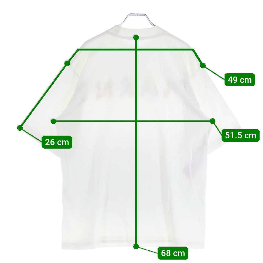 MARNI(マルニ) フラワーロゴ 半袖クルーネックTシャツ ホワイト HUMU0233PU