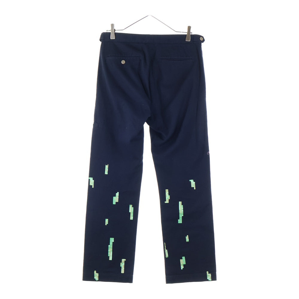 COMME des GARCONS HOMME PLUS(コムデギャルソンオムプリュス) 00AW ドッキングロック期 DIGITAL CAMO PRINT COTTON TROUSERS AD2000 デジカモ プリント スラックス パンツ ブラック PP 10087S