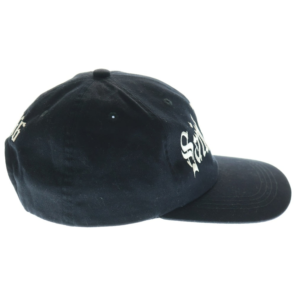 SAINT MICHAEL(セントマイケル) 24AW SAINT JOURNEY CAP SM-YS1-0000-076 ロゴ刺繍帽子 キャップ ブラック