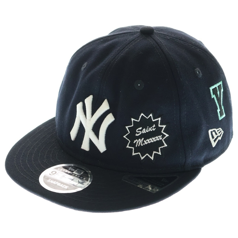 SAINT MICHAEL(セントマイケル) 25SS ×NEW ERA SNAPBACK NY YANKEES CAP ニューエラ スナップバック ニューヨーク ヤンキース ベースボールキャップ 帽子 ネイビー SM-HR8-0000-C50