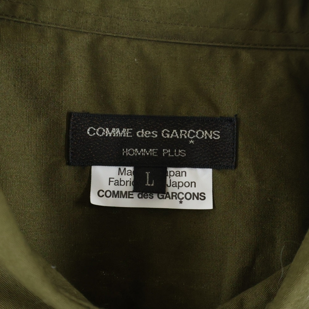 COMME des GARCONS HOMME PLUS(コムデギャルソンオムプリュス) 25AW GREEN ABSTRACT BUTTON-UP SHIRTS L/S 長袖シャツ カーキ PP-B011-051-2-4 AD2025
