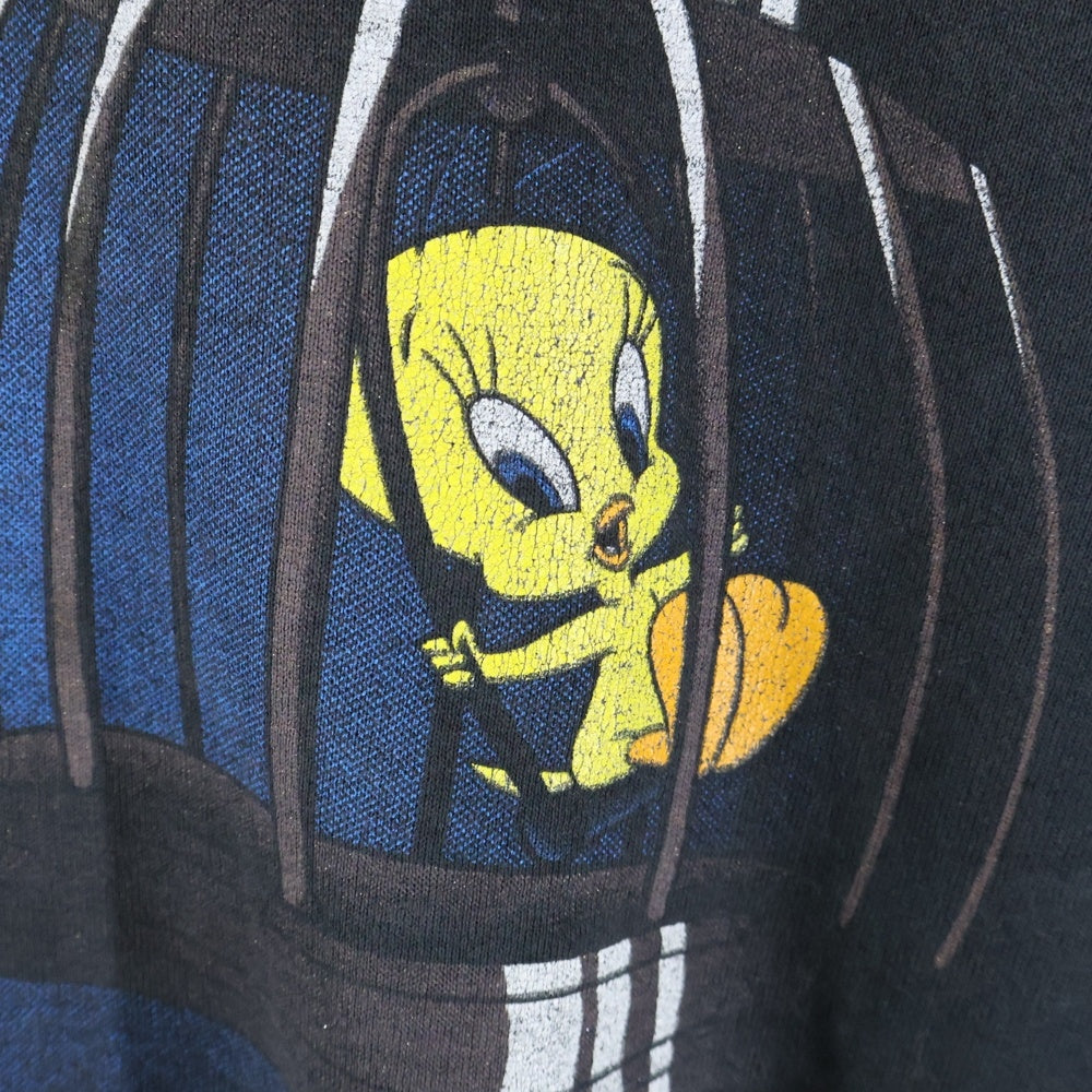 VINTAGE(ヴィンテージ) 90S WARNER BROS LOONEY TUNES SWEAT ワーナーブラザーズ ルーニーチューンズ スウェット ブラック