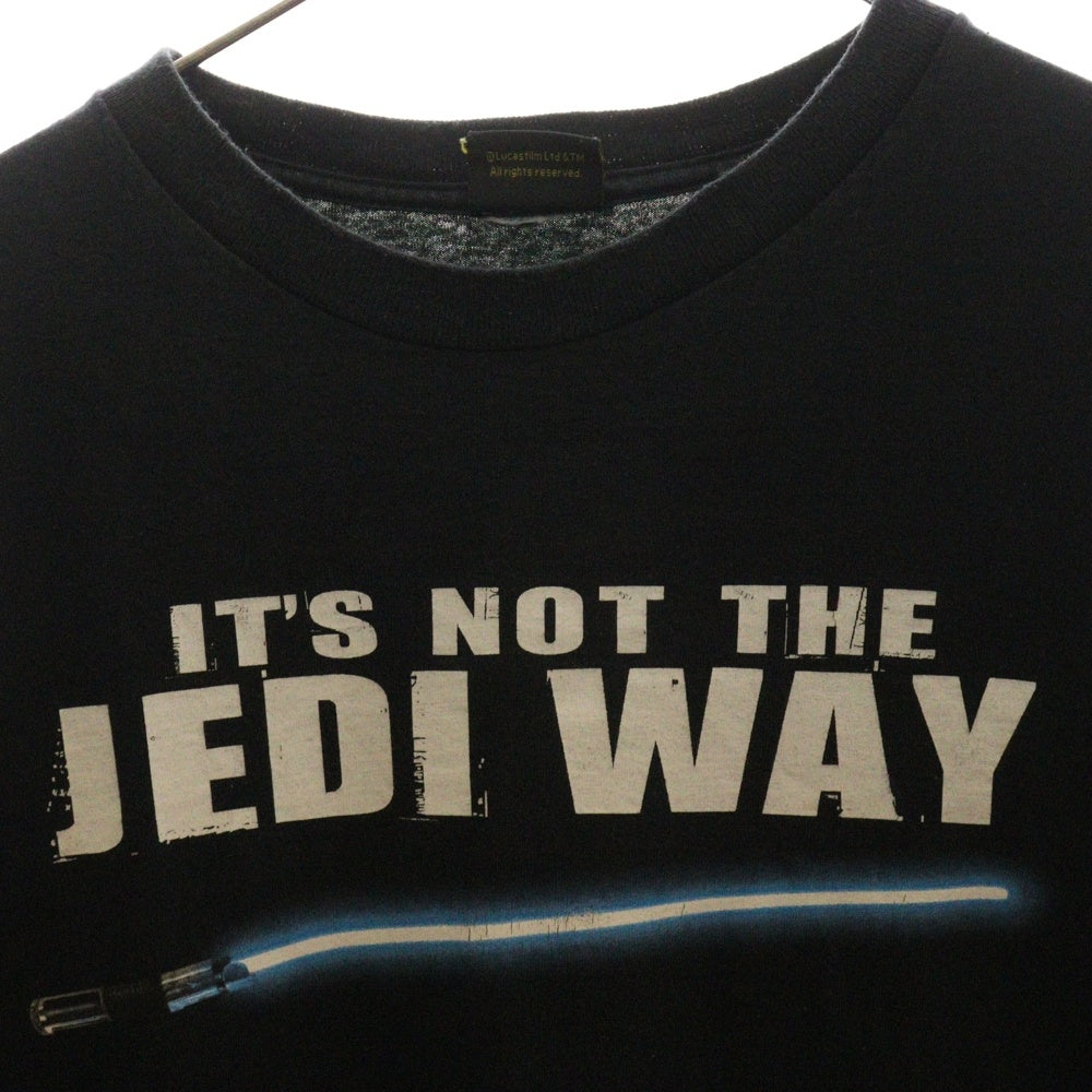 VINTAGE(ヴィンテージ) 90-00S STAR WARS ITS NOT THE JEDI WAY スターウォーズ ジェダイ フロントプリント 半袖Tシャツ カットソー ブラック