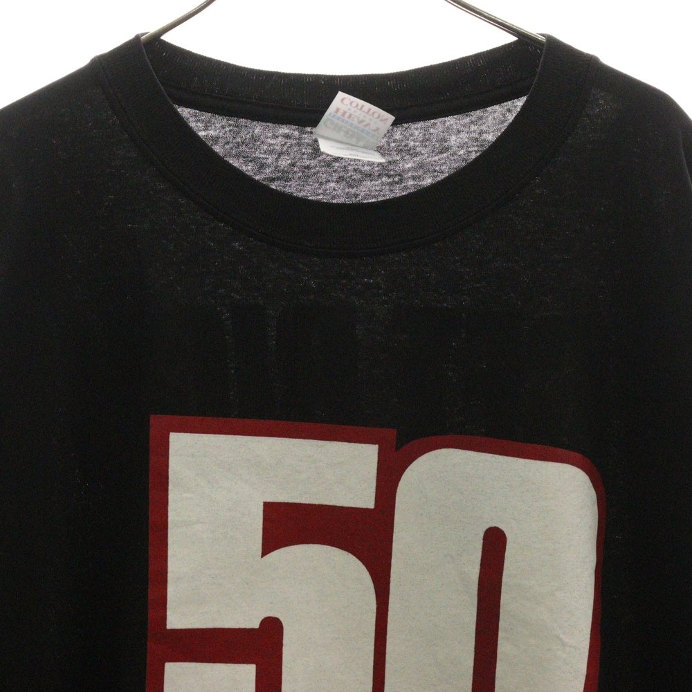 VINTAGE(ヴィンテージ) 00S 50CENT GET RICH OR RIDE TRYIN フィフティセント ラップ 半袖Tシャツ カットソー ブラック