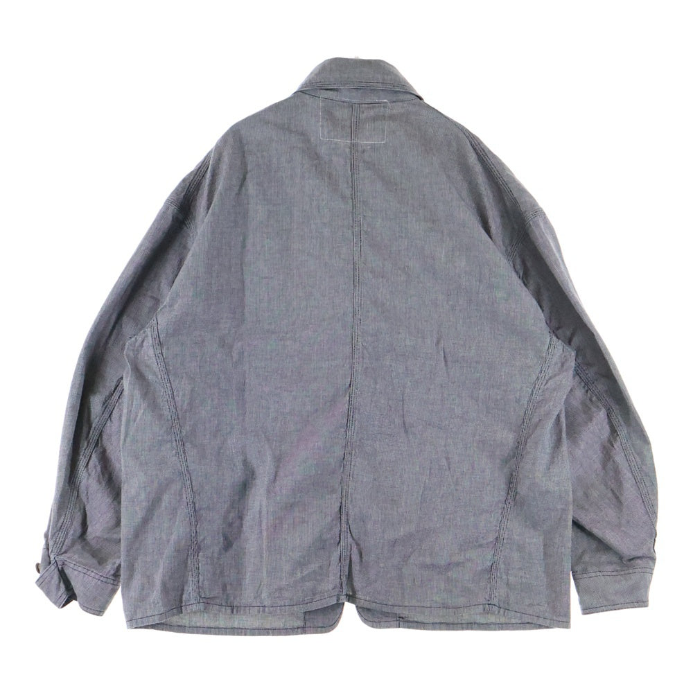 SAINT MICHAEL(セントマイケル) X BerBerJin STRIPE BB_DENIM JKT SM-YS1-0000-C54 ワークジャケット グレー