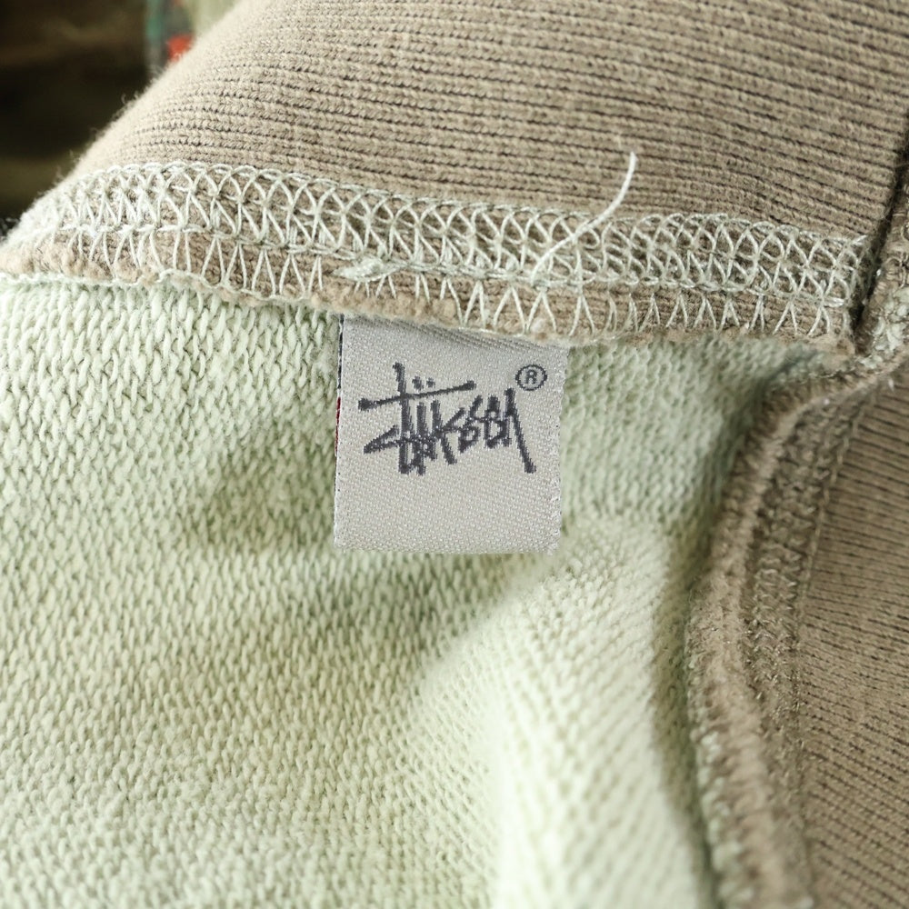 STUSSY(ステューシー) 00s Check Camo Zip Hoodie チェックカモ ジップアップフーディー カーキ