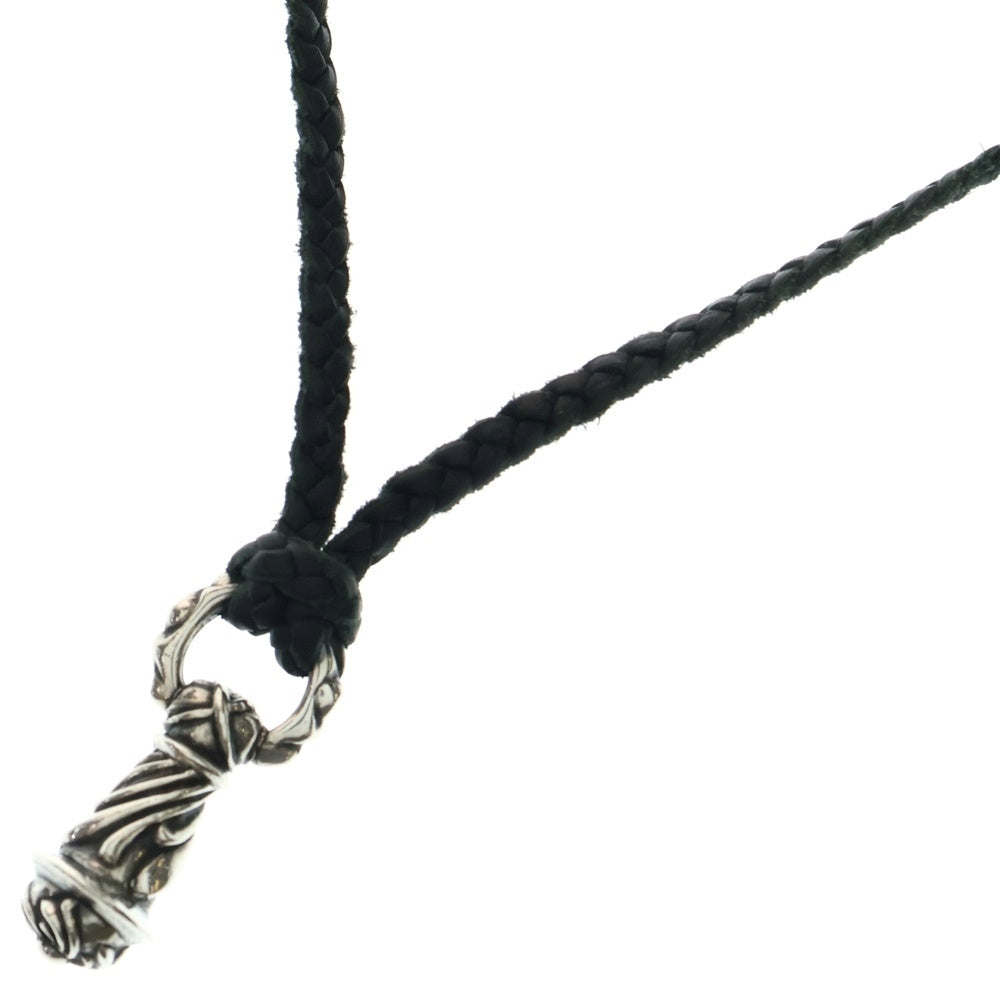CHROME HEARTS(クロムハーツ) CAMPANA スモール レザーブレイド ペンダント ネックレス シルバー