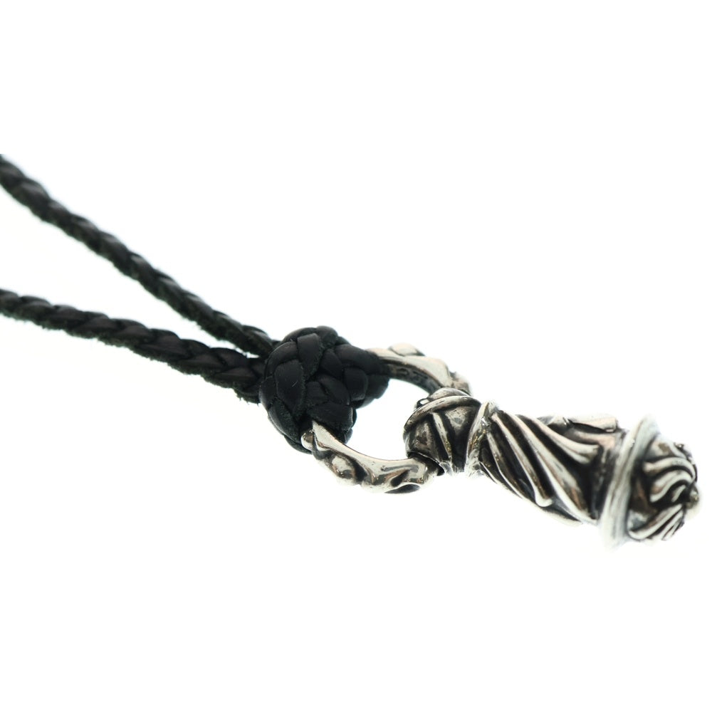 CHROME HEARTS(クロムハーツ) CAMPANA スモール レザーブレイド ペンダント ネックレス シルバー