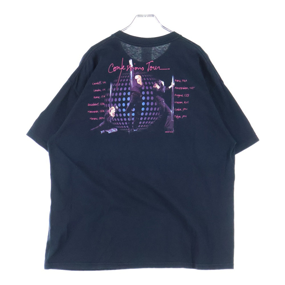 VINTAGE(ヴィンテージ) 00s MADONNA MADONNA The Confessions Tour TEE マドンナ 両面プリント 半袖Tシャツ ブラック