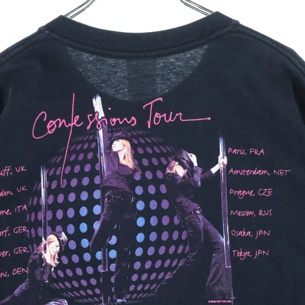VINTAGE(ヴィンテージ) 00s MADONNA MADONNA The Confessions Tour TEE マドンナ 両面プリント 半袖Tシャツ ブラック