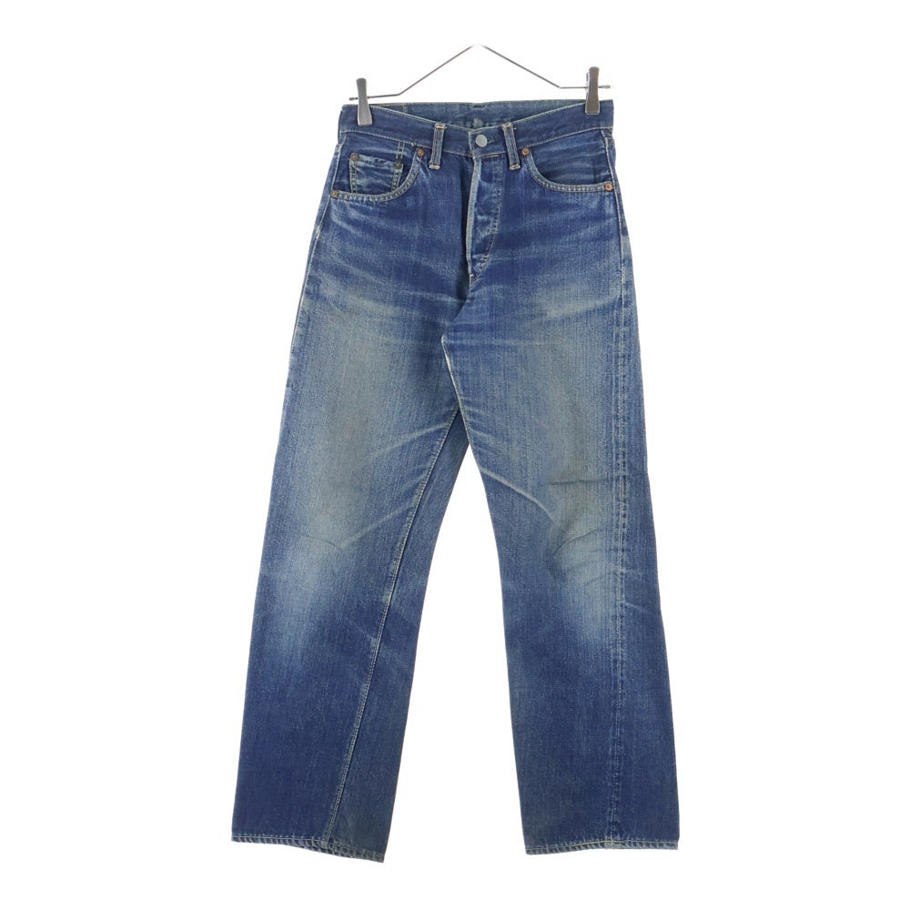 Levi's(リーバイス) 70s 501 BIGE ボタン裏6 赤耳 足長R Vステッチ 不均等V 両面タブ ストレートデニムパンツ ブルー