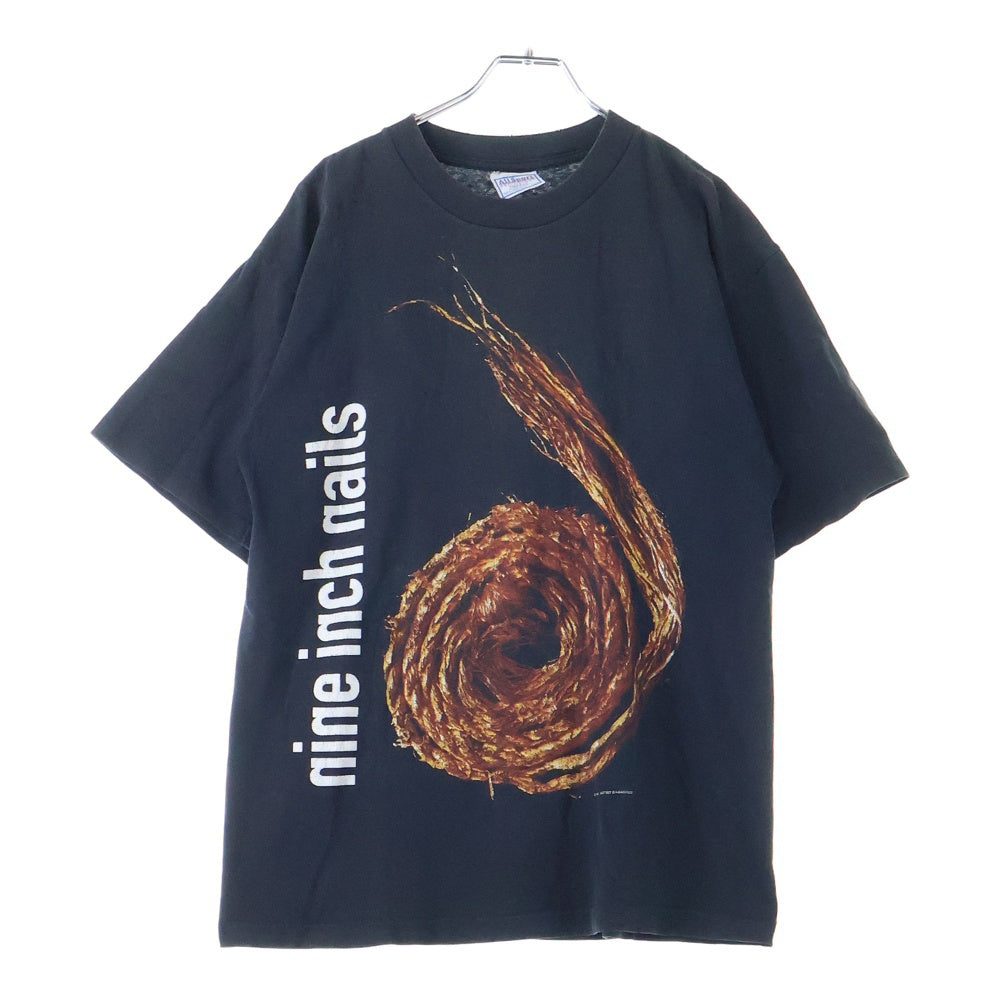 VINTAGE(ヴィンテージ) 90S NINE INCH NAILS FURTHER DOWN THE SPIRAL 1994 ナイン インチ ネイルズ ファーザー ダウン ザ スパイラル 半袖Tシャツ カットソー ブラック