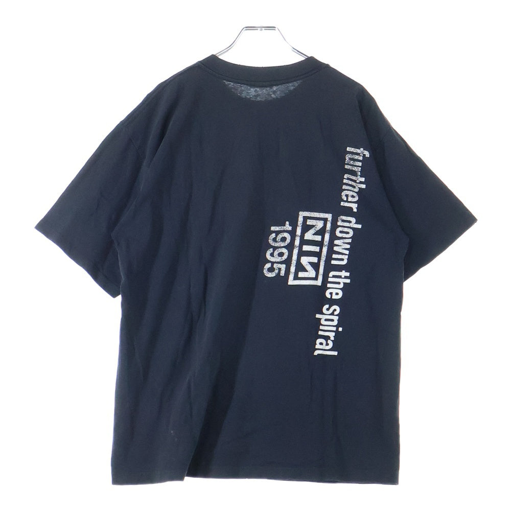 VINTAGE(ヴィンテージ) 90S NINE INCH NAILS FURTHER DOWN THE SPIRAL 1994 ナイン インチ ネイルズ ファーザー ダウン ザ スパイラル 半袖Tシャツ カットソー ブラック
