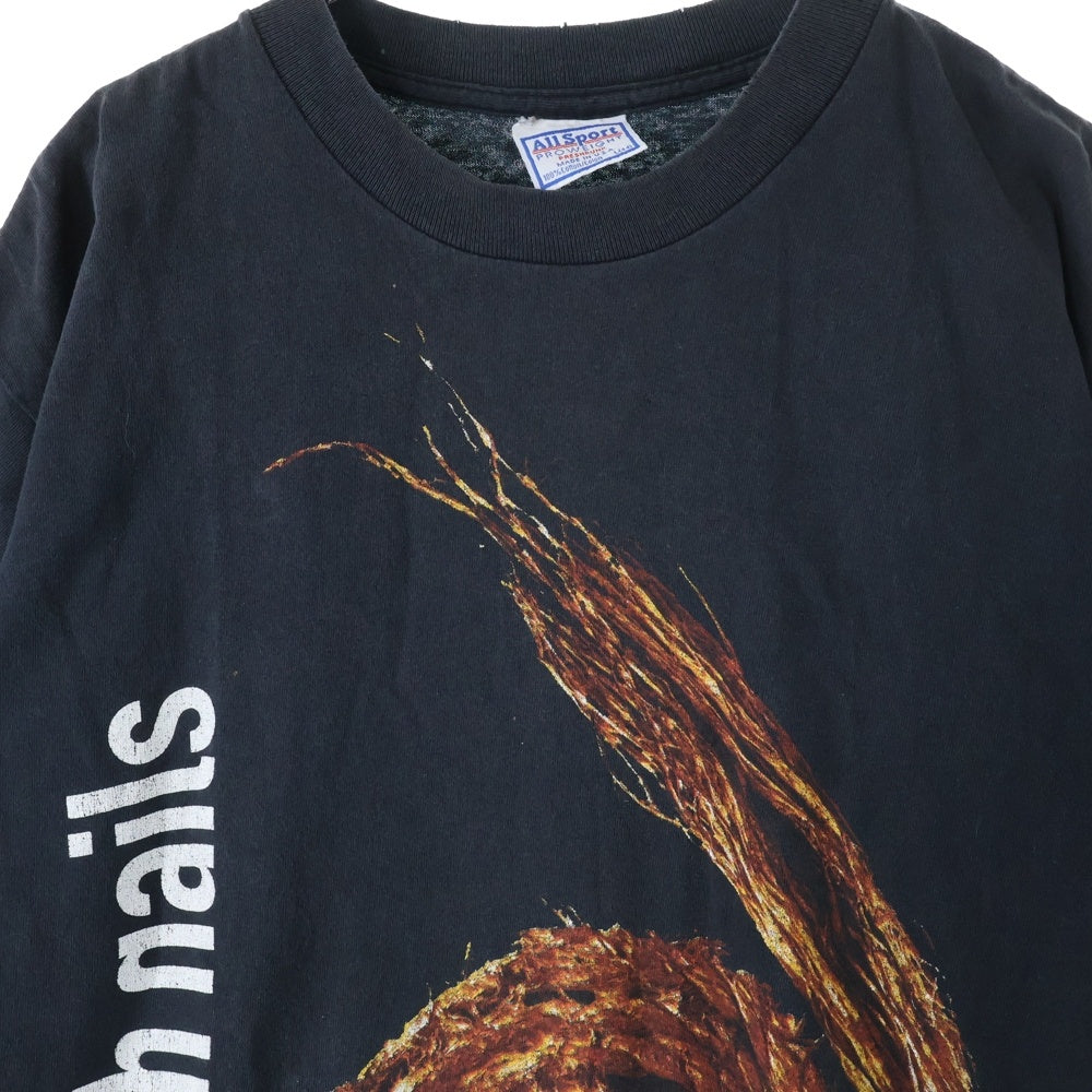 VINTAGE(ヴィンテージ) 90S NINE INCH NAILS FURTHER DOWN THE SPIRAL 1994 ナイン インチ ネイルズ ファーザー ダウン ザ スパイラル 半袖Tシャツ カットソー ブラック