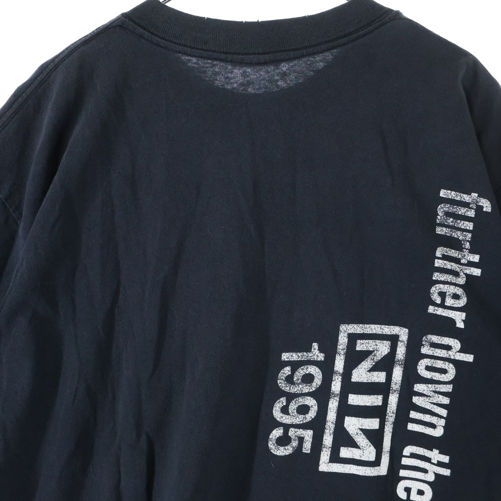 VINTAGE(ヴィンテージ) 90S NINE INCH NAILS FURTHER DOWN THE SPIRAL 1994 ナイン インチ ネイルズ ファーザー ダウン ザ スパイラル 半袖Tシャツ カットソー ブラック
