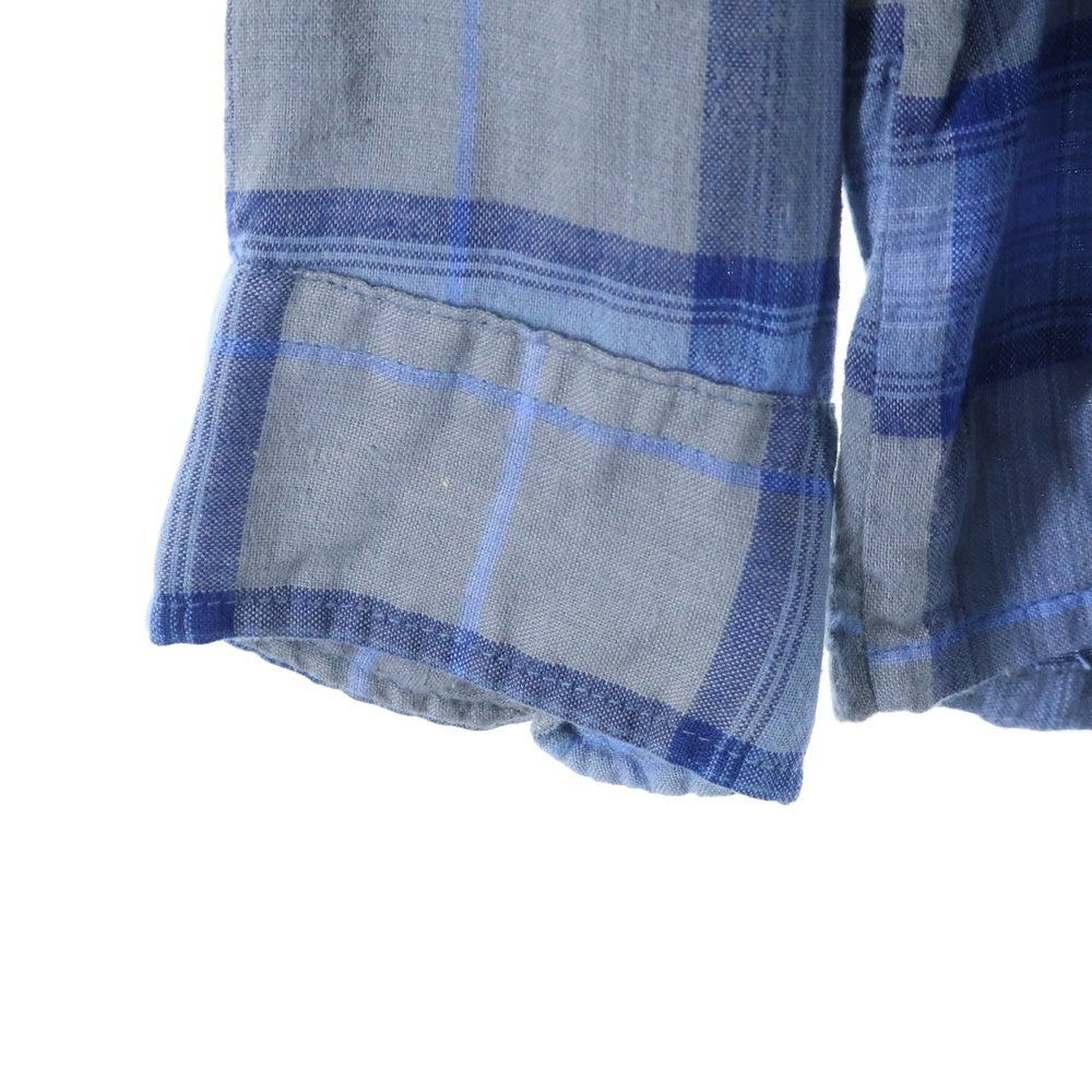 PENNEYS TOWNCRAFT(ぺニーズタウンクラフト) 70S RAYON CHECK SHIRT レーヨン チェック シャツ ブルー