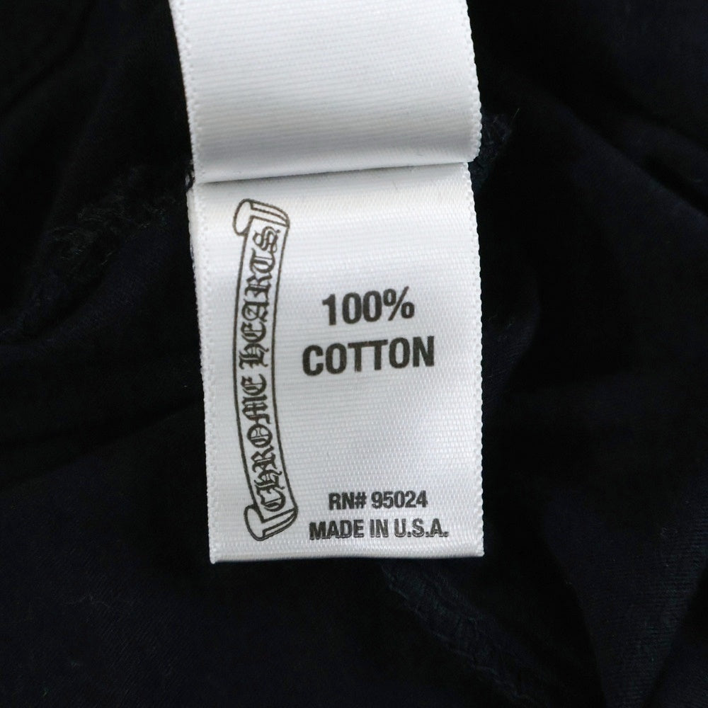 CHROME HEARTS(クロムハーツ) クロスボールボタンヘンリーネック長袖カットソー ブラック