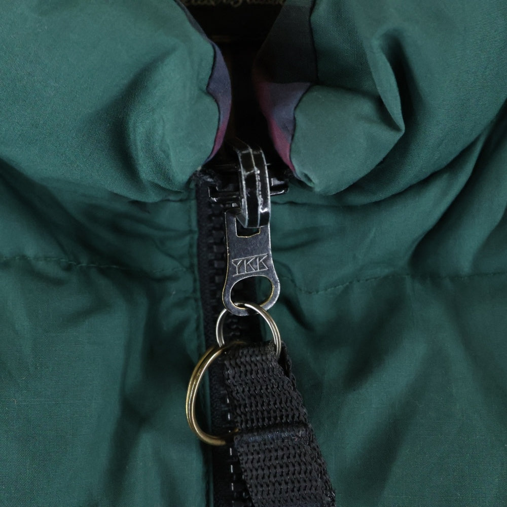 Eddie Bauer(エディバウワー) 90s VINTAGE REVERSIBLE DOWN BEST リバーシブル チェック ダウンベスト グリーン