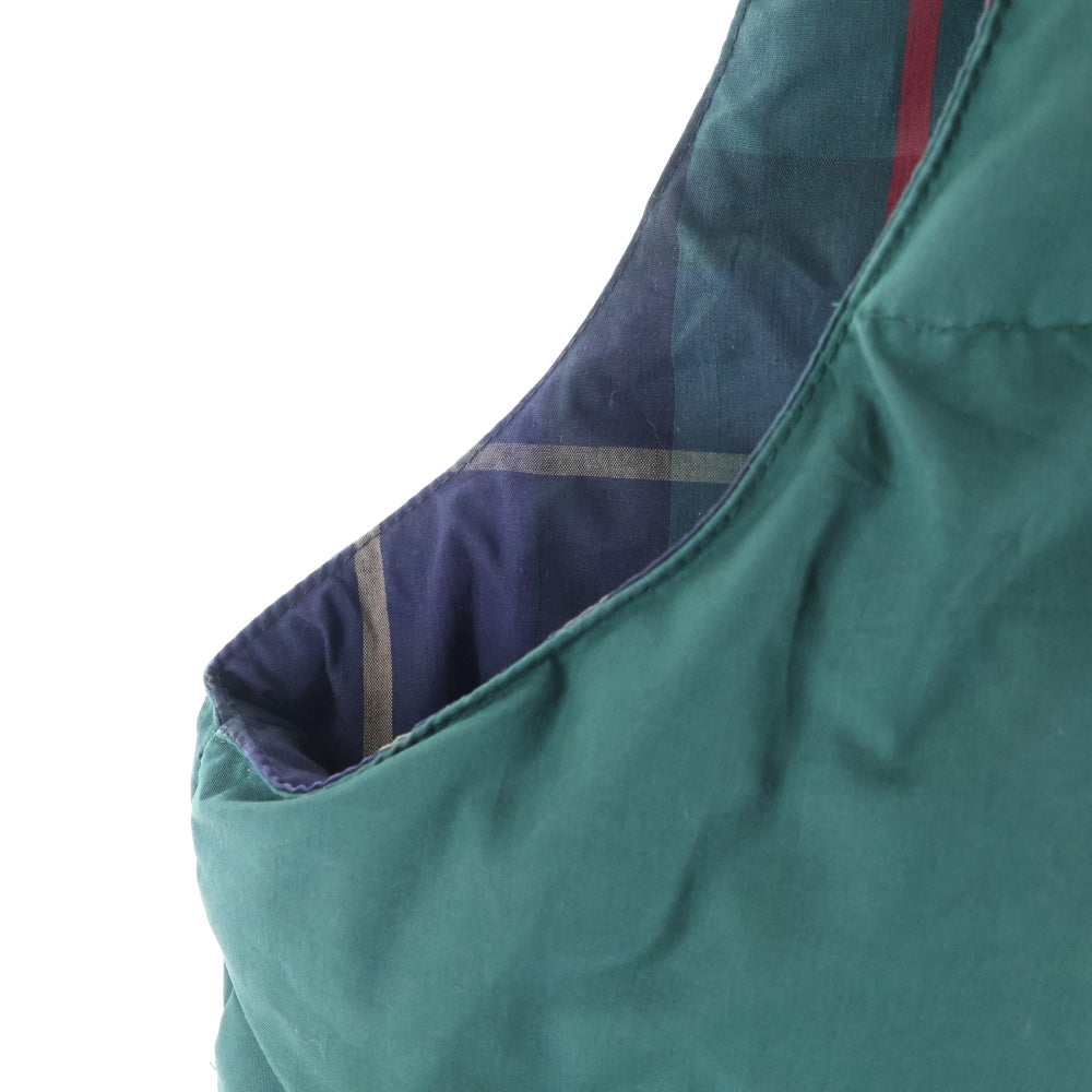 Eddie Bauer(エディバウワー) 90s VINTAGE REVERSIBLE DOWN BEST リバーシブル チェック ダウンベスト グリーン