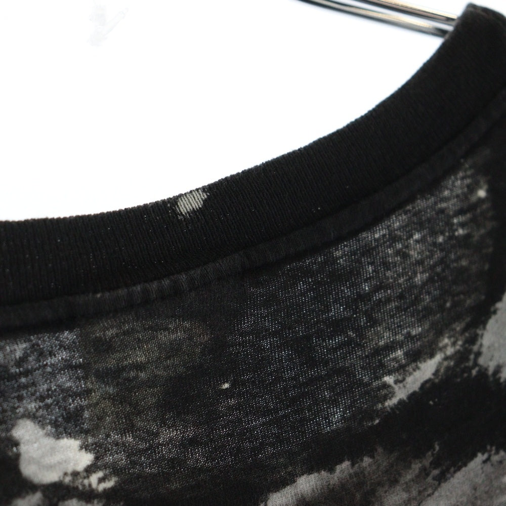 VINTAGE(ヴィンテージ) 80-90S JIM MORRISON MOSQUITOHEAD FULL PRINT ジムモリソン モスキートヘッド ブリーチ加工 半袖Tシャツ カットソー ブラック