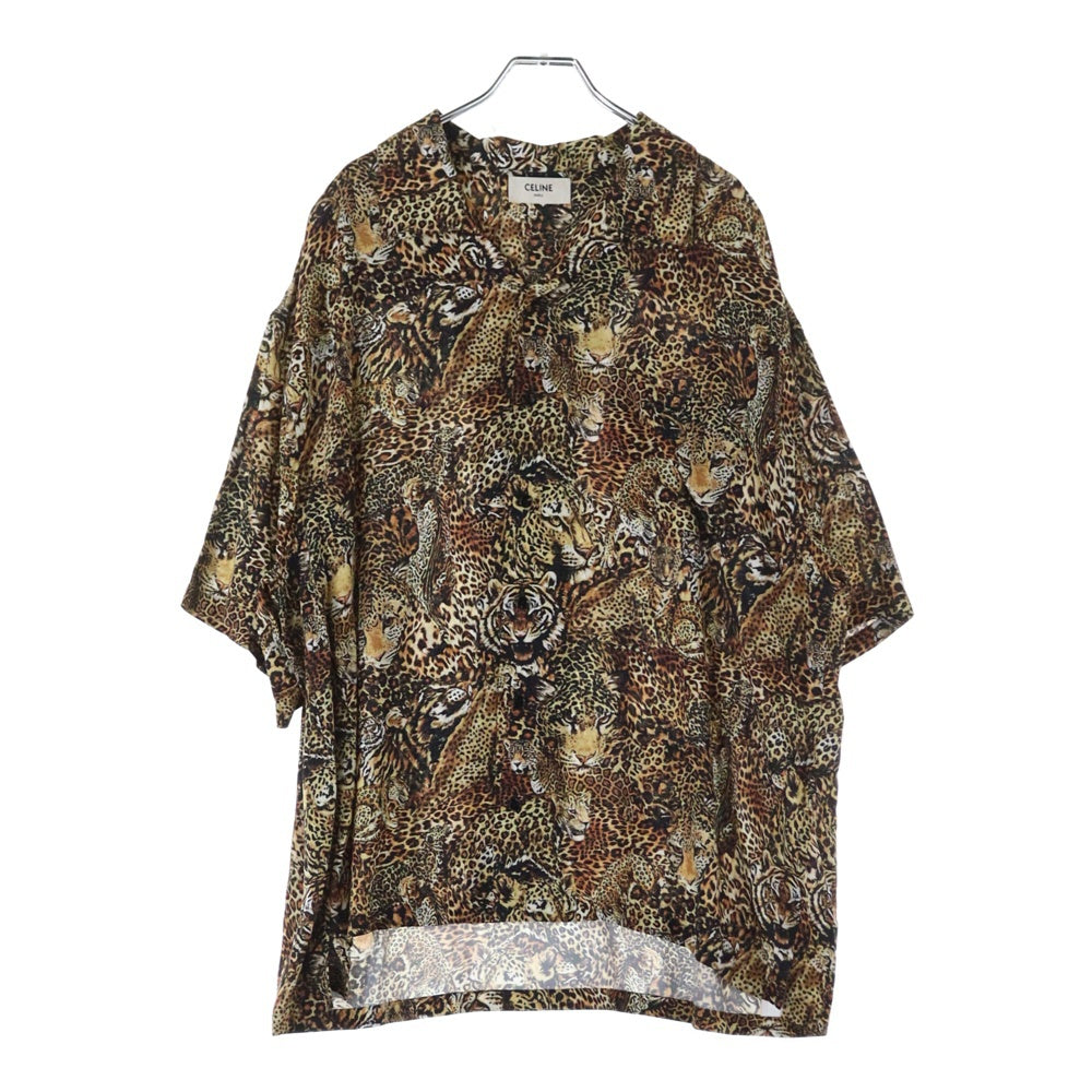 CELINE 2C517251S レオパード総柄半袖シャツ CELINE セリーヌバイ