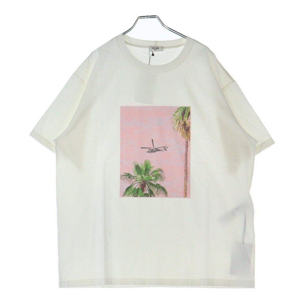CELINE(セリーヌ) フォトプリントコットンジャージールーズ 半袖Tシャツ ホワイト 2X43F671Q