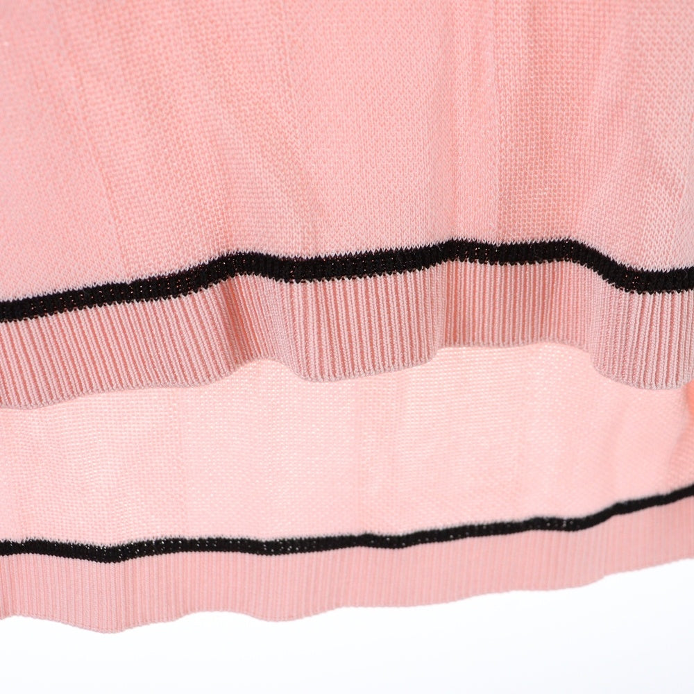 JACQUEMUS(ジャックムス) 25SS バックロゴ刺繍 ゲームニットシャツ 半袖ポロ ピンク 25KN542-2432-410