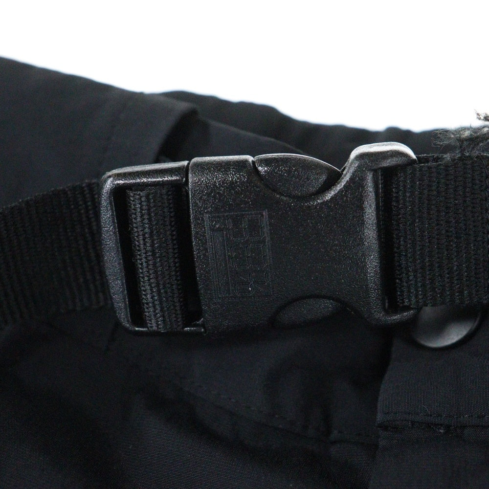 99%is(ナインティナインパーセントイズ) ナイロンジップ バックルトラックパンツ ブラック