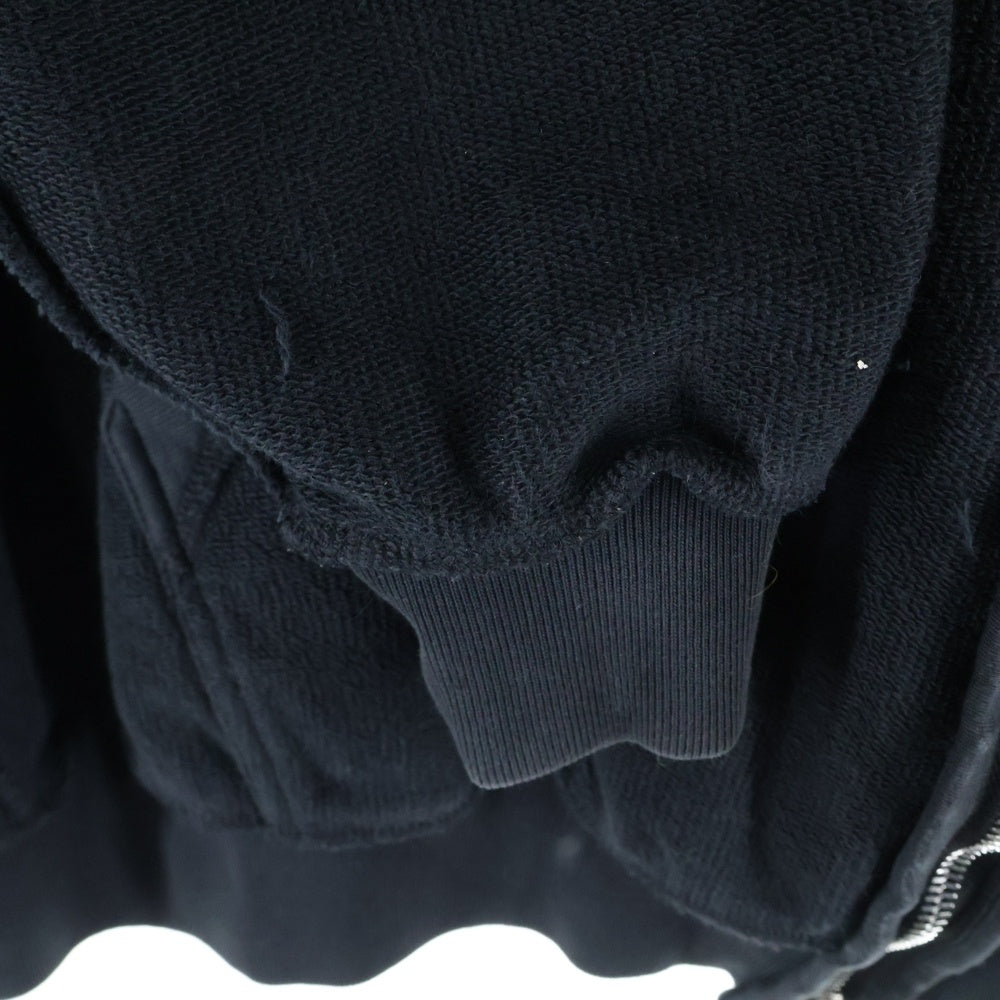 BALENCIAGA(バレンシアガ) INSIDE OUT ZIP-UP HOODIE 790378 TQVJ3 インサイドアウト ジップアップフーディー ブラック