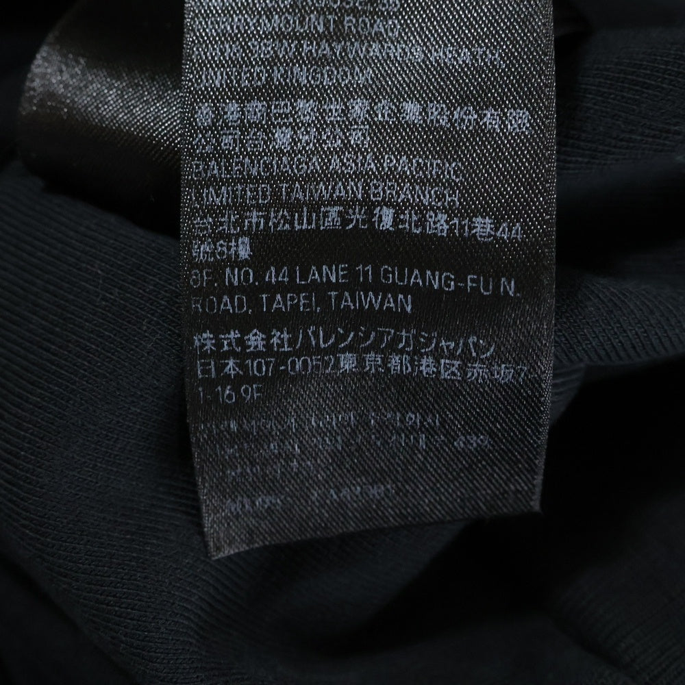 BALENCIAGA(バレンシアガ) INSIDE OUT ZIP-UP HOODIE 790378 TQVJ3 インサイドアウト ジップアップフーディー ブラック