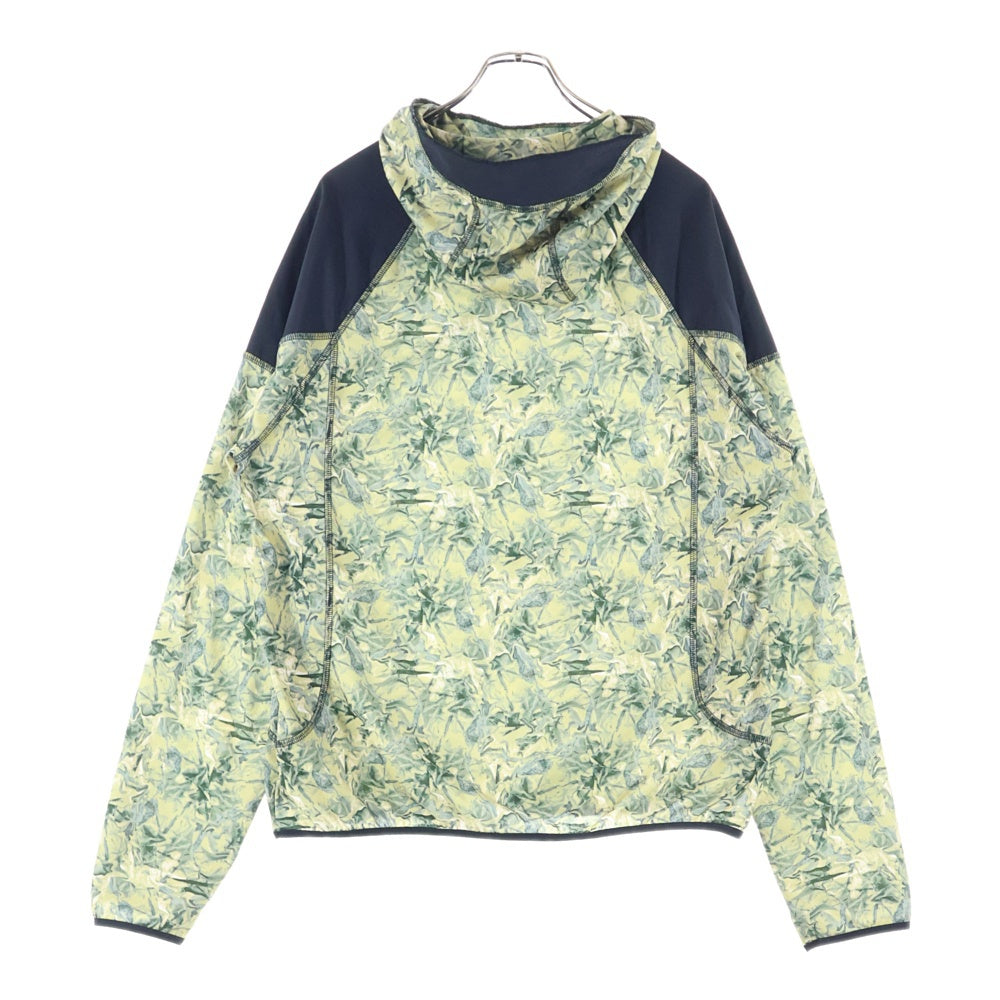 GR10K(ジーアールテンケー) 25SS COMBACT HOODIE BG824122EI 総柄プルオーバーパーカー マルチカラー