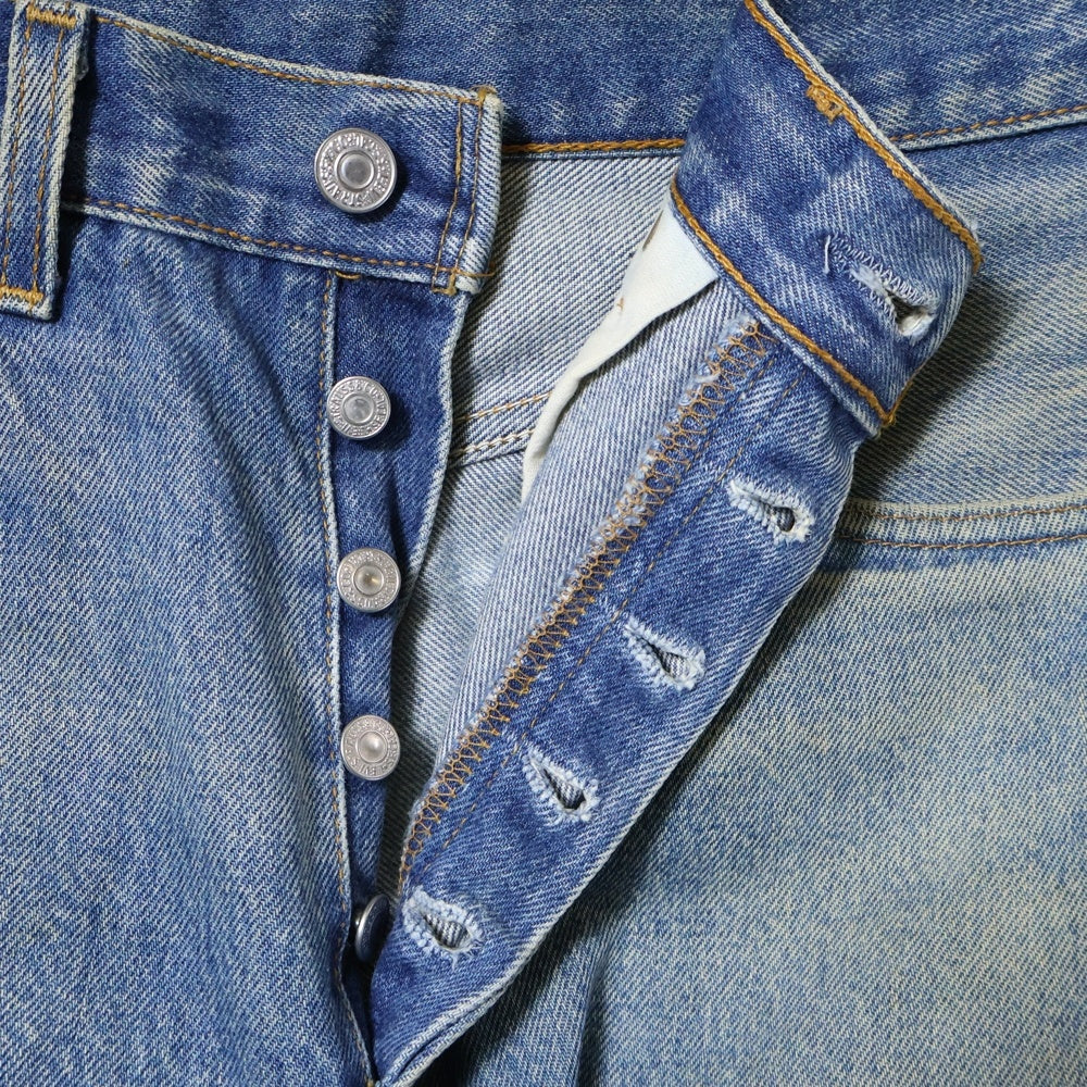 Levi's(リーバイス) 90S 501XX ボタン裏524 復刻 USA製 ストレートデニムパンツ ブルー