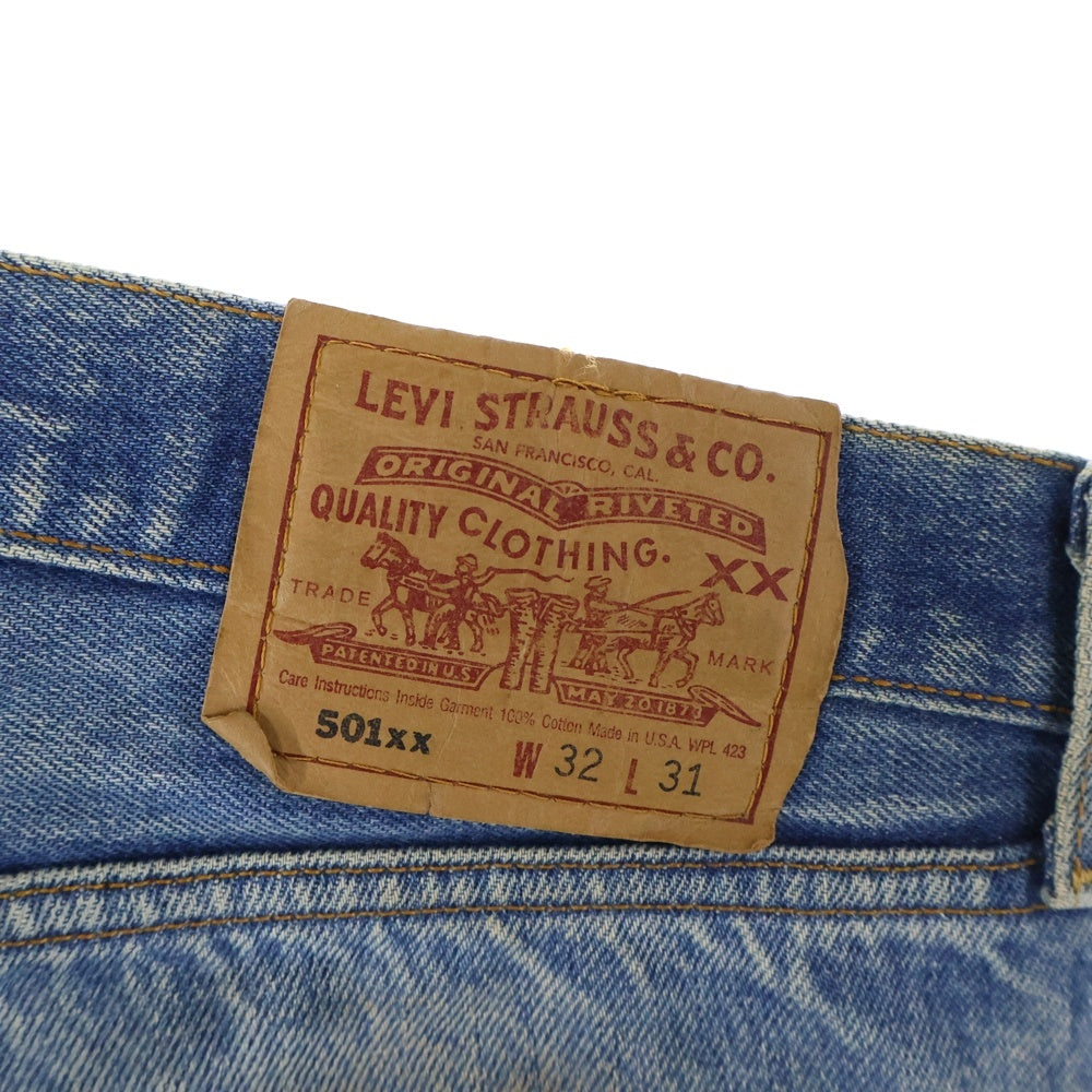 Levi's(リーバイス) 90S 501XX ボタン裏524 復刻 USA製 ストレートデニムパンツ ブルー