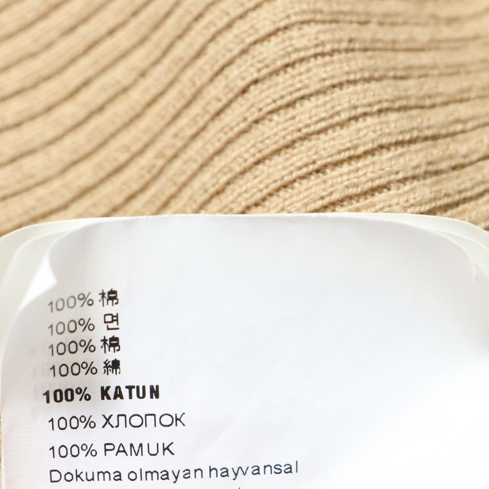 PRADA(プラダ) ロゴ クルーネック 長袖ニット ブラウン レディース